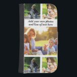 Capa Carteira Para Samsung Galaxy S4 Faça sua própria colagem de fotos e texto<br><div class="desc">Faça sua própria colagem de fotos e texto</div>