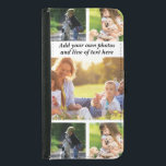 Capa Carteira Para Samsung Galaxy S5 Faça sua própria colagem de fotos e texto<br><div class="desc">Faça sua própria colagem de fotos e texto</div>