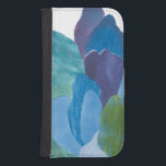 Capa Carteira Para Samsung Galaxy S4 Falsa Indigo I<br><div class="desc">Floral</div>