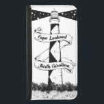 Capa Carteira Para Samsung Galaxy S5 Farol de Cape Lookout Preto e Branco<br><div class="desc">Uma ilustração a preto e branco do farol de Cape Lookout na Carolina do Norte . o farol tem um cartaz com o nome do Estado escrito nele . Um design excelente para qualquer um que ama faróis.</div>