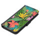 Capa Carteira Para Samsung Galaxy Flor tropical e folha de palma Havaí colorida (Base)