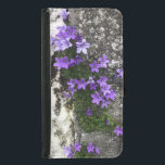 Capa Carteira Para Samsung Galaxy S5 Flores da Campânia crescendo em uma parede<br><div class="desc">Flores da Campanula crescendo de uma fenda em uma parede. Flores azuis contra uma parede. Flores,  capa de telefone de carteira.</div>
