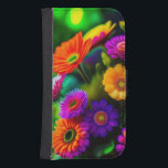 Capa Carteira Para Samsung Galaxy S4 Flowers Everywhere<br><div class="desc">These beautiful flowers will bring nature at its finest into your life.  The vibrant colors will surely catch everyone’s eye in a stunning way.</div>