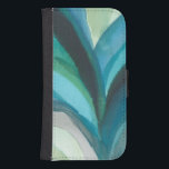 Capa Carteira Para Samsung Galaxy S4 Folha Azul I<br><div class="desc">Home Décor</div>