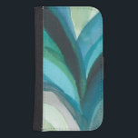 Capa Carteira Para Samsung Galaxy S4 Folha Azul I<br><div class="desc">Home Décor</div>