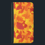 Capa Carteira Para Samsung Galaxy S5 Folhas ensolaradas do outono, design<br><div class="desc">Folhas ensolaradas do outono,  design</div>