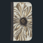 Capa Carteira Para Samsung Galaxy S4 Fresco de cabeça de Flor no Fundo do Tan<br><div class="desc">Uma cabeça de flor grande constitui a maior parte deste fresco. Descansando sobre um fundo bronzeado,  a peça tem uma sensação muito rústica. Isso daria uma bela adição a qualquer casa!</div>