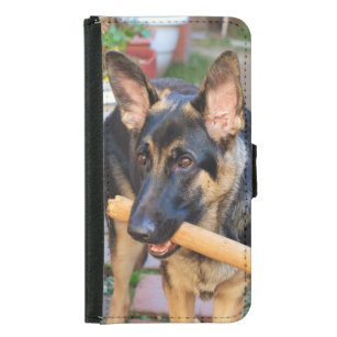 Capa Carteira Para Samsung Galaxy S5 German shepherd por Shirley Taylor