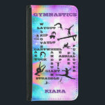 Capa Carteira Para Samsung Galaxy S5 Gymnastics habilidades em palavras cruzadas Caixa<br><div class="desc">Gymnastics Skills Crosswords Wallet Case - Este design é carregado com palavras de ginástica baseadas em habilidades e eventos. Lindas cores e um monte de silhuetas de ginasta.</div>