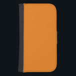 Capa Carteira Para Samsung Galaxy S4 Hex #F17F17, Bolsa Laranja Pumpkin<br><div class="desc">Wallet Case</div>