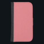 Capa Carteira Para Samsung Galaxy S4 Hex #F1838A, Caixa de Wallet de Coral Claro<br><div class="desc">Wallet Case</div>