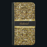Capa Carteira Para Samsung Galaxy S5 Impressão Dourado dos confetes do brilho<br><div class="desc">carteira do iPhone. (NOTA: Os produtos nao reais do zazzle do brilho. .all são ⭐ que dos impressões) este produto é 100% customizável. Os gráficos e/ou o texto podem ser suprimidos, movido, resized, mudado ao redor, girado, etc… 99% de meu design em minha loja são feitos nas camadas. Isto faz...</div>