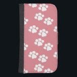 Capa Carteira Para Samsung Galaxy S4 Impressões da pata dos animais de estimação<br><div class="desc"></div>