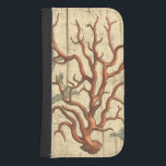 Capa Carteira Para Samsung Galaxy S4 Madeira e coral pequeno<br><div class="desc">Ficou relaxado com esta bela peça de arte da vida marinha. Esta bela silhueta deste recife de coral parecerá excelente em qualquer produto. Leve a praia com você onde quer que vá! Aproveite a melhor vida marinha da natureza.</div>