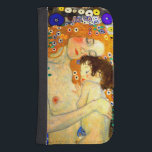 Capa Carteira Para Samsung Galaxy S4 Mãe e criança pela arte Nouveau de Gustavo Klimt<br><div class="desc">Mãe e criança - detalhe das três idades da mulher,  de uma pintura popular pelo symbolist austríaco & do artista Gustavo Klimt do nouveau da arte desde 1905.  Caixa da carteira da galáxia S4 de Samsung das belas artes.</div>
