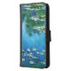 Capa Carteira Para Samsung Galaxy Monet-Água-Lírios de Claude (Esquerda)