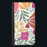Capa Carteira Para Samsung Galaxy S5 Monograma Floral Colorida Retro Boho<br><div class="desc">Retro Boho Colorful Floral Monograma Samsung Galaxy S5 Wallet Case . Perfeito como presente personalizado para uma garota,  filha,  sua amiga ou oficial.</div>