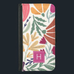 Capa Carteira Para Samsung Galaxy S5 Monograma Floral Colorida Retro Boho<br><div class="desc">Retro Boho Colorful Floral Monograma Samsung Galaxy S5 Wallet Case . Perfeito como presente personalizado para uma garota,  filha,  sua amiga ou oficial.</div>