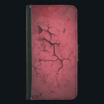 Capa Carteira Para Samsung Galaxy S5 Muro rachado Vermelho com abstrato Textura<br><div class="desc">Um design abstrato. Textura colorida de argila vermelha que se parece com uma antiga parede meteorológica com muitas fissuras ao longo de sua superfície.</div>