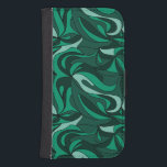 Capa Carteira Para Samsung Galaxy S4 Mystique Green<br><div class="desc">Padrão Verde Místico</div>