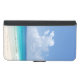 Capa Carteira Para Samsung Galaxy Nature Sea Waves Elegante Watercolor Sky Modelo (Frente (horizontal))