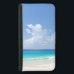 Capa Carteira Para Samsung Galaxy S5 Nature Sea Waves Elegante Watercolor Sky Modelo<br><div class="desc">Nature Sea Waves O Elegante Watercolor Sky Modelo Elegante Modern Galaxy S5 Wallet Case.</div>