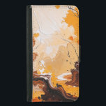Capa Carteira Para Samsung Galaxy S5 Natureza<br><div class="desc">Esta vibrante pintura de abstrato capta a essência da natureza em movimento, misturando tons ricos de laranja queimada, marrom profundo e ouro amarelo em uma composição fluida e giratória. A peça evoca a sensação de queda das folhas pegas em uma brisa quente, com delicadas linhas pretas parecidas com ramos nuos...</div>