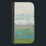 Capa Carteira Para Samsung Galaxy S4 Nuvens Brancas Superando Uma Linda Paisagem<br><div class="desc">Jennifer Goldberger pintou esta bela peça paisagística. As nuvens brancas estão a olhar para um incrível lago azul rodeado por uma bela grama verde. As cores são vívidas e o detalhe é imaculado. Compre seu impressão agora!</div>