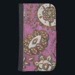 Capa Carteira Para Samsung Galaxy S4 Ornamento Radiante II<br><div class="desc">Floral</div>