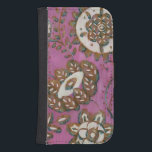 Capa Carteira Para Samsung Galaxy S4 Ornamento Radiante II<br><div class="desc">Floral</div>