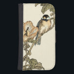 Capa Carteira Para Samsung Galaxy S4 Pássaro Oriental Empoleirado no Branch<br><div class="desc">Esta impressão de arte exibe uma imagem nítida e vívida de uma ave oriental empoleirada em um galho. Abaixo está uma flor de laranja com alto grau de precisão de cor. Esta impressão de arte contemporânea de uma arte tradicional de inspiração oriental irá adicionar caráter a qualquer parede na sua...</div>