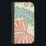 Capa Carteira Para Samsung Galaxy S4 Pastel Floral Vines e Folhas em Fundo de Creme<br><div class="desc">Vinhas e folhas florais de cor pastel são os temas dessa peça por Erica J. Vess. A mistura de pastéis no fundo creme ajuda a pintura a se destacar sem esmagar os sentidos. Coloque este impressão tropical em sua casa hoje!</div>