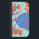 Capa Carteira Para Samsung Galaxy S4 Peixe de pop<br><div class="desc">Esta pintura de Nancy Slocum captura a bela vida hídrica sob os mares. Representa peixes coloridos nadando no oceano azul. Esta imagem vai adicionar cor a qualquer sala de estar ou quarto de criança.</div>