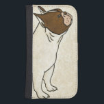 Capa Carteira Para Samsung Galaxy S4 Perfil do Bulldog Francês Procurando<br><div class="desc">Chariklia Zarris sabe como capturar a melhor emoção em cada um de seus desenhos. Não é exceção neste desenho simples e contemporâneo de um buldogue francês.  Obtenha esta legal imagem com o tema do cão no seu produto Zazzle hoje mesmo.</div>