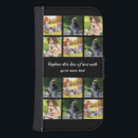 Capa Carteira Para Samsung Galaxy S4 Personalizar colagem de fotos e texto Case-Mate iP<br><div class="desc">Personalizar colagem e texto de fotos</div>