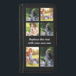 Capa Carteira Para Samsung Galaxy S5 Personalizar colagem de fotos e texto Case-Mate iP<br><div class="desc">Personalizar colagem e texto de fotos</div>