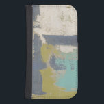 Capa Carteira Para Samsung Galaxy S4 Pintura de expressão livre moderna<br><div class="desc">Esta pintura de liberdade de expressão moderna foi criada por Megan Meagher. Traços roxos,  azuis-claros e brancos sobre um fundo verde-claro. Obtenha uma cópia deste impressão hoje!</div>