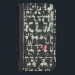 Capa Carteira Para Samsung Galaxy S4 Pintura em alfabeto por Norman Wyatt<br><div class="desc">Se você ama fazer exames de visão,  então esta pintura é para você! A letra do alfabeto inglês é imposta uns sobre os outros,  quase os obscurecendo nesta pintura de Norman Wyatt. A letra Y destaca obrigados à sua coloração rosa.</div>