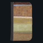 Capa Carteira Para Samsung Galaxy S4 Pintura moderna na Terra por Norman Wyatt<br><div class="desc">Tonalidades de terra saudáveis permeiam esta pintura moderna de Norman Wyatt. As cores da peça se misturavam maravilhosamente,  e ficavam excelentes em qualquer sala de sua casa. Também seria um presente incrível!</div>