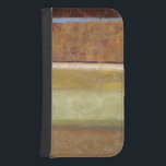 Capa Carteira Para Samsung Galaxy S4 Pintura moderna na Terra por Norman Wyatt<br><div class="desc">Tonalidades de terra saudáveis permeiam esta pintura moderna de Norman Wyatt. As cores da peça se misturavam maravilhosamente,  e ficavam excelentes em qualquer sala de sua casa. Também seria um presente incrível!</div>