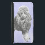 Capa Carteira Para Samsung Galaxy S5 Poodle Miniature Toy Silver Cinza Blue Dog Art<br><div class="desc">Retrato de cachorro-velho, pintura original. Especializamo-nos em arte original engraçada e engraçada. Comprar isto para si próprio ou como um presente excelente para os teus amigos amantes do Poodle. Seja criativo - clique em PERSONALIZAR para adicionar/remover/alterar texto, redimensionar a imagem, alterar as cores ou qualquer outra coisa que a ferramenta...</div>
