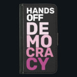Capa Carteira Para Samsung Galaxy S5 Protesto a preto-quente contra a democracia<br><div class="desc">Por causa da frustração, da resiliência e da determinação das pessoas que se levantam contra a opressão, esta design procura amplificar as vozes daqueles que lutam pelos direitos civis, igualdade e justiça. Sou uma dona de negócios feminina. Compreendo a importância de defender as comunidades marginalizadas. Estou empenhado em usar esta...</div>