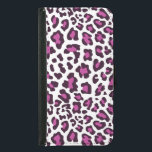 Capa Carteira Para Samsung Galaxy S5 Púrpura de Leopardo<br><div class="desc">Uma design de impressão colorida,  divertida,  sobre o leopardo animal em roxo,  preto e branco sobre auto-falantes de impressão leopardo,  capas,  capas,  canecas,  bolsas,  cartões,  adesivos,  botões,  e muito mais!</div>