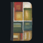 Capa Carteira Para Samsung Galaxy S4 Quatro Pintura Paneled de Jennifer Goldberger<br><div class="desc">Dê o presente de quatro pinturas em uma com esta peça de Jennifer Goldberger. Essa pintura em película expele obrigados calorosos às cores usadas e a simples variedade de mudanças sutis. Um excelente para pendurar na parede!</div>