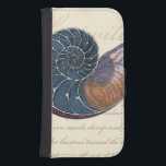 Capa Carteira Para Samsung Galaxy S4 Romantic Seashell<br><div class="desc">Você mora longe da praia? Sem problemas! Pegue esta pintura romântica de concha para que você possa se imaginar sentado em uma praia pacífica em um dia ensolarado quente. Esta arte romanceia o mar e as pequenas ondas que o deixarão ansiando por uma visita à praia. Coloque este painel de...</div>