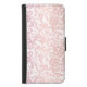 Capa Carteira Para Samsung Galaxy Rosa cor-de-rosa Efeito Lugar Bonito Design (Frente)