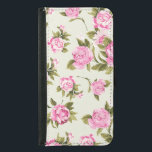 Capa Carteira Para Samsung Galaxy S5 Rosas Provenientes Rosa e Roxos<br><div class="desc">Molas lindas de rosas de repolho cor-de-rosa e lavanda Provencais e margaridas sobre fundo amarelo-verde-amarelo-macio. Gráficos de Kika Esteves em Mygrafico.com.</div>