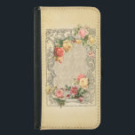 Capa Carteira Para Samsung Galaxy S5 Rosas Românticos Vintage Esculpidos<br><div class="desc">Camadas de belos rosas em tons pastéis de cor rosa, amarelo e pêssego dentro de um ornamentado dimensional gravado em uma armação floral rústica em um fundo damasco. Nota: Efeitos esculpidos, gravados, gravados e dimensionais, aspecto em camadas, envelhecido ou corroído, texturas e sombras obtidas digitalmente. O produto tem uma superfície...</div>