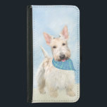 Capa Carteira Para Samsung Galaxy S5 Scottish Terrier Wheaten Dog Painting<br><div class="desc">Esta pintura encantadora mostra um retrato de um animal de estimação de cor escocesa Terrier vestindo uma bandana. Nossa especialidade é criar arte original baseada na natureza e nos animais. Seja para si mesmo ou como um presente pensativo para os seus amigos que amam o cão, esta peça promete trazer...</div>