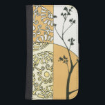 Capa Carteira Para Samsung Galaxy S4 Silhueta de árvore esparsa por Megan Meagher<br><div class="desc">Uma árvore esparsa atinge a luz nesta peça de Meagan Meagher. A silhueta dá ao quadro um toque assombrado,  mesmo que o amarelo e o laranja contenham um brilho e leveza.</div>